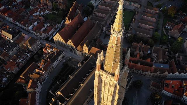 Vue du ciel Bruges